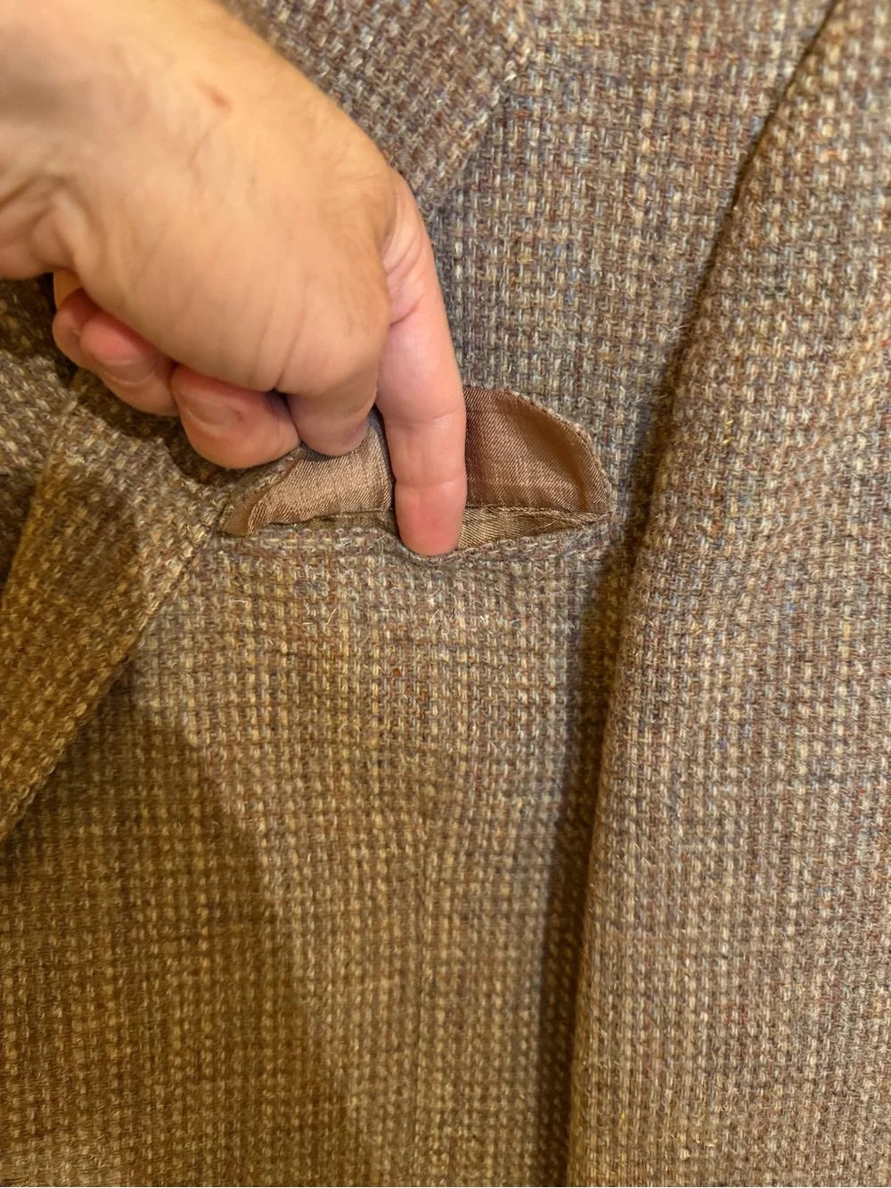 Classic Brown Tweed Sport Coat - Tailored Two-Button Blazer